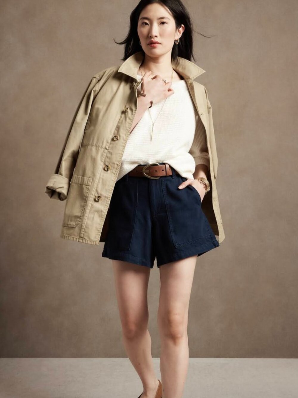 DENIM UTILITY SHORT